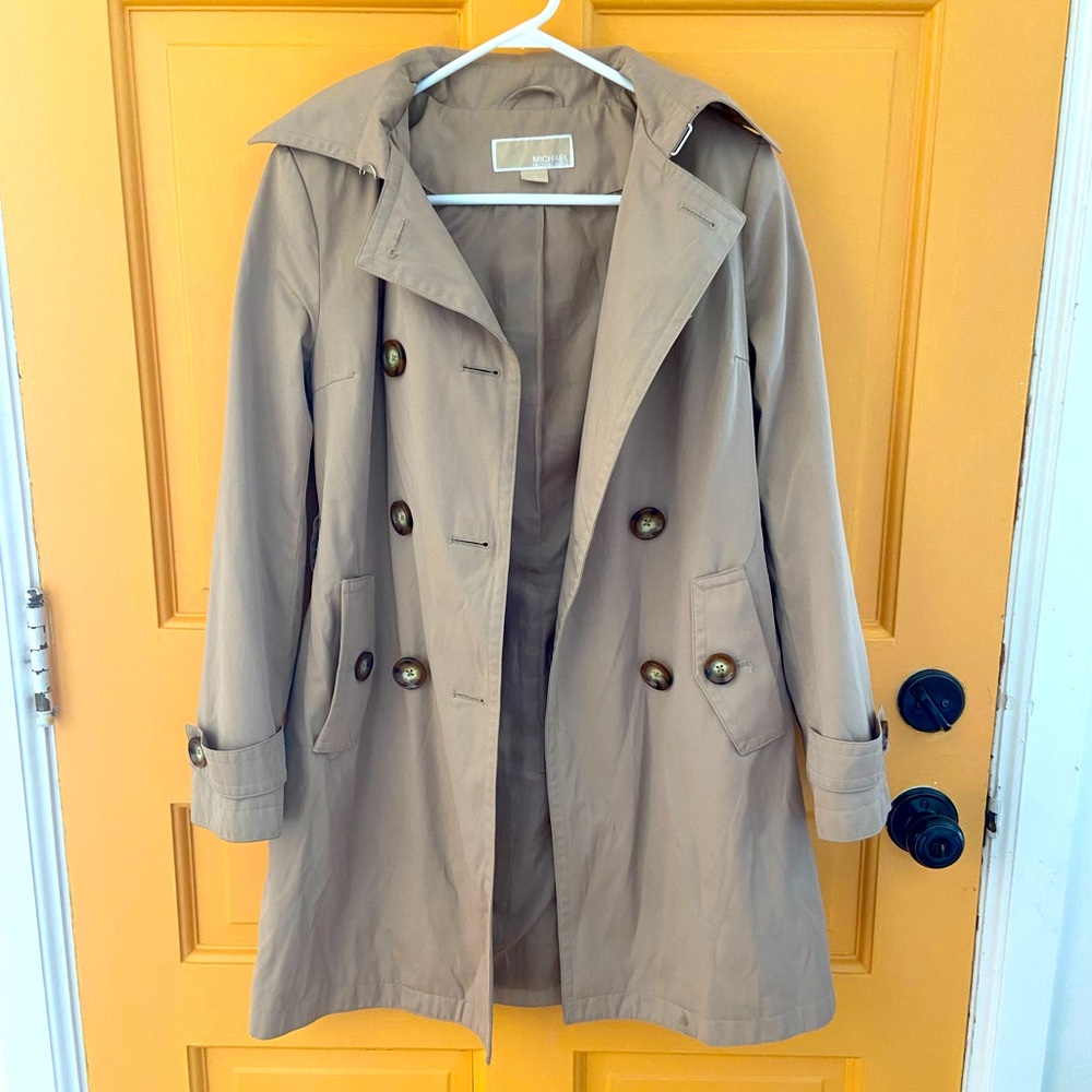 Michael Kors Hooded Trench Coat